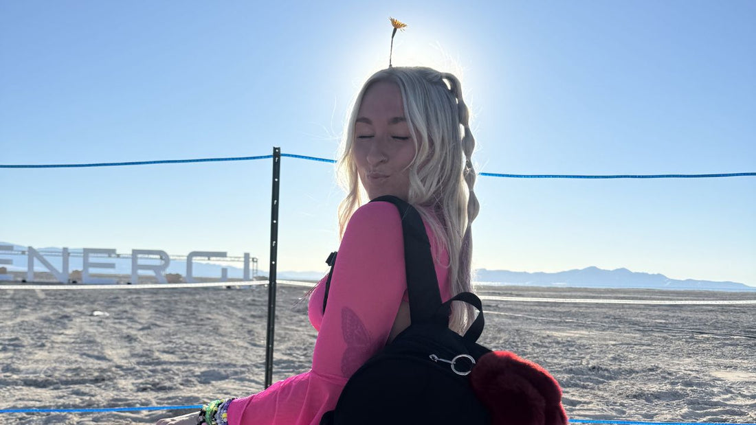 Black festival hydration backpack — Hauter Water Bag