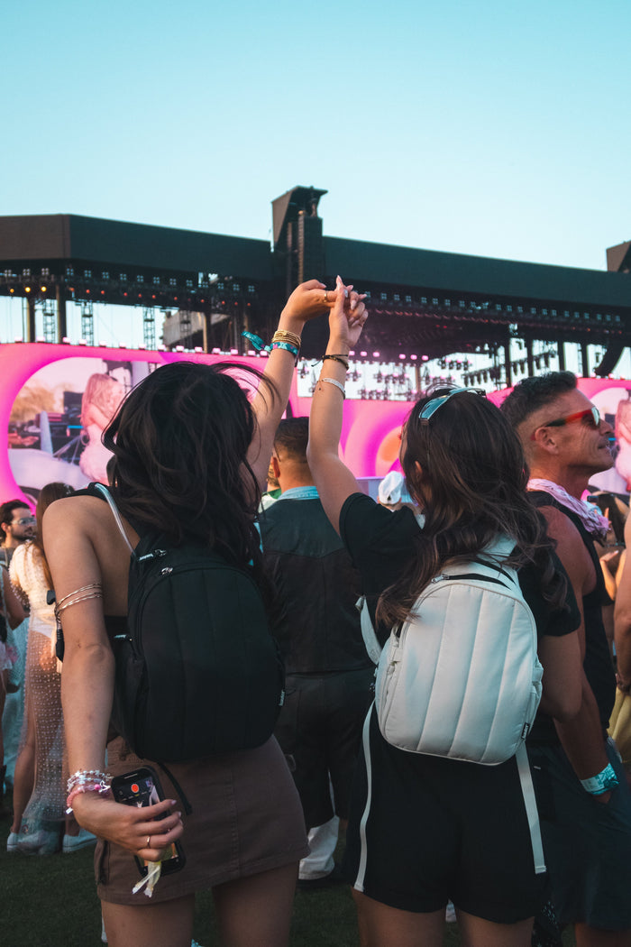 two women at a music festival