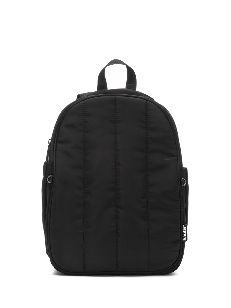 Black rave hydration backpack front view – Hauter Licorice